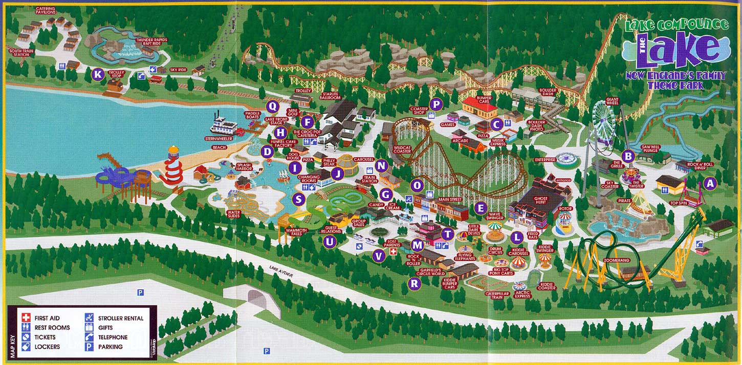 Lake Compounce Map and Brochure (2002 – 2023)
