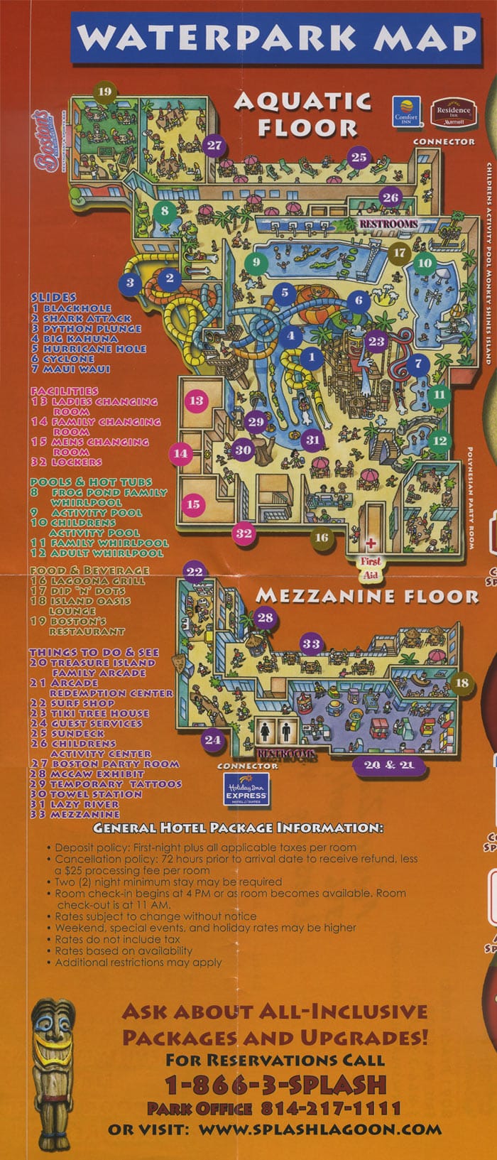 Splash Lagoon Map and Brochure (2008 – 2023)