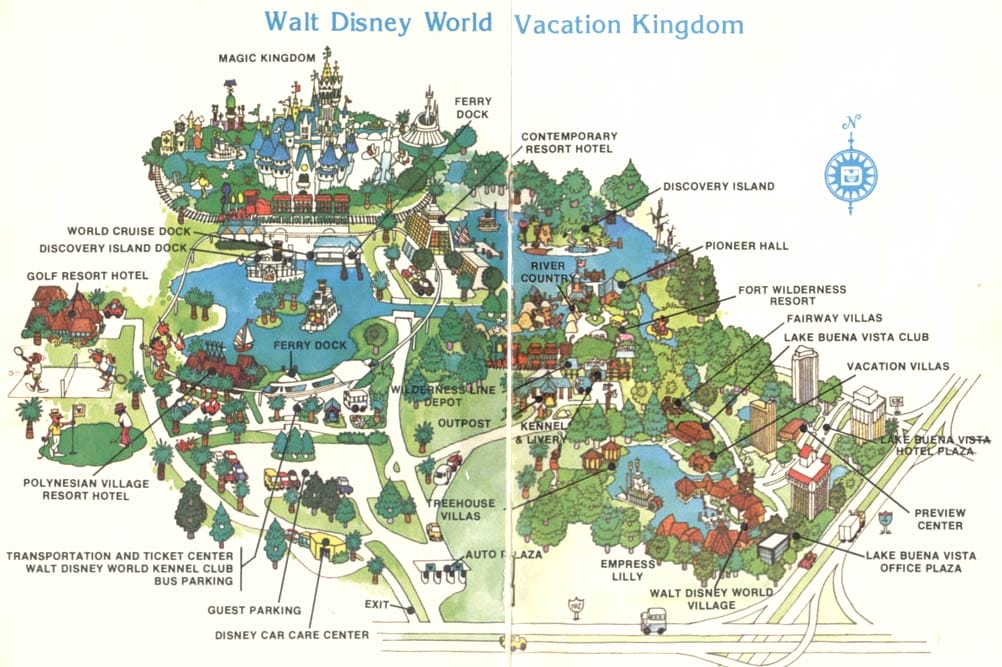 Magic Kingdom Map - Vacation Kingdom 1979