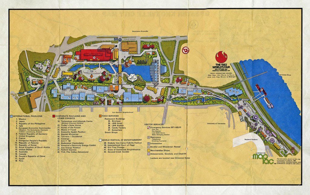 World's Fair Map 1982