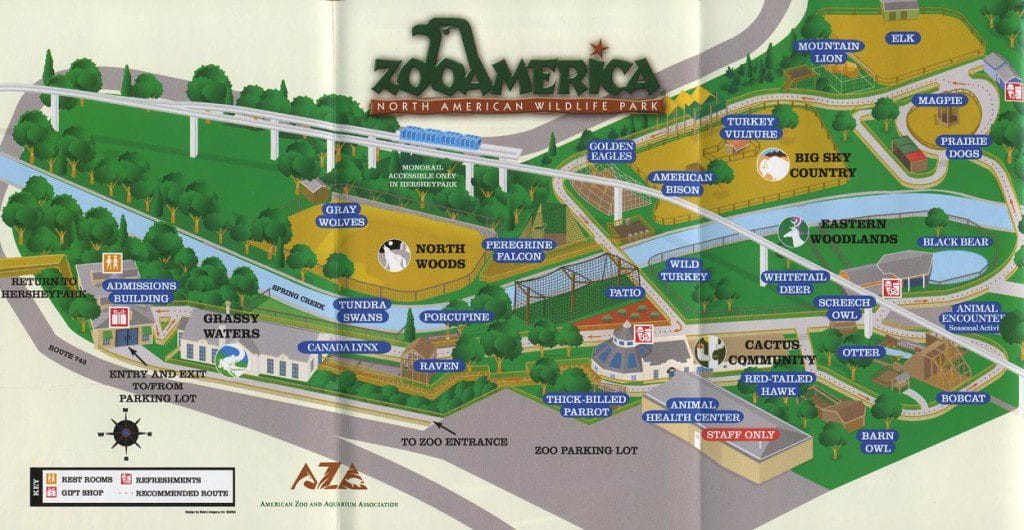 ZooAmerica Map 2006
