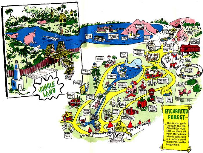 Enchanted Forest Map 1980