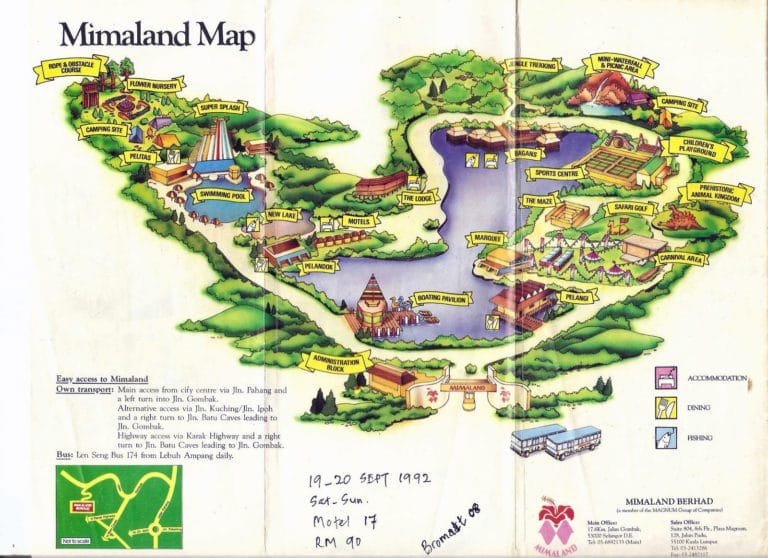 Mimaland Map and Brochure (1990)