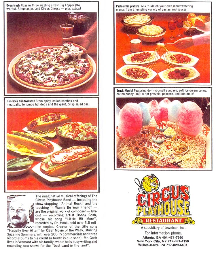 Circus Playhouse Restaurant Brochure 1980_5