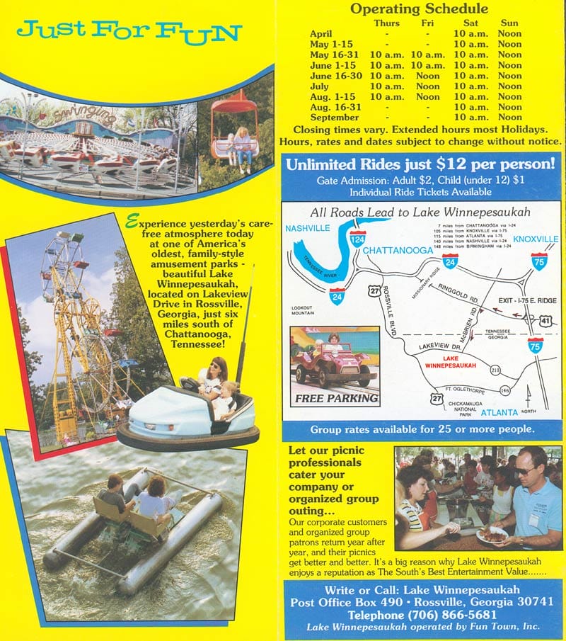 Lake Winnipesaukah Brochure 1990_3