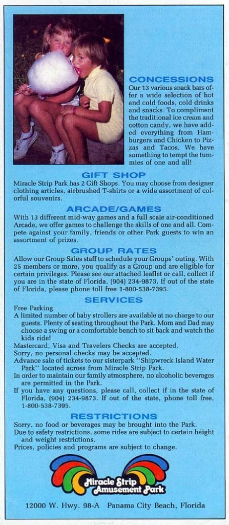 Miracle Strip Amusement Park Brochure 1990_3