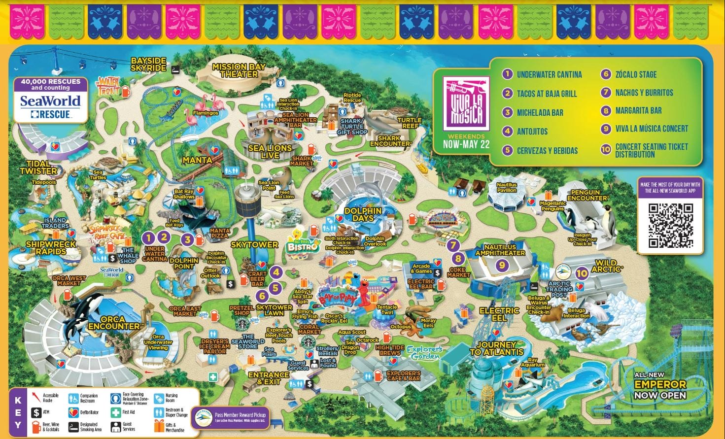 SeaWorld San Diego Map and Brochure (1980 - 2024) | ThemeParkBrochures.net