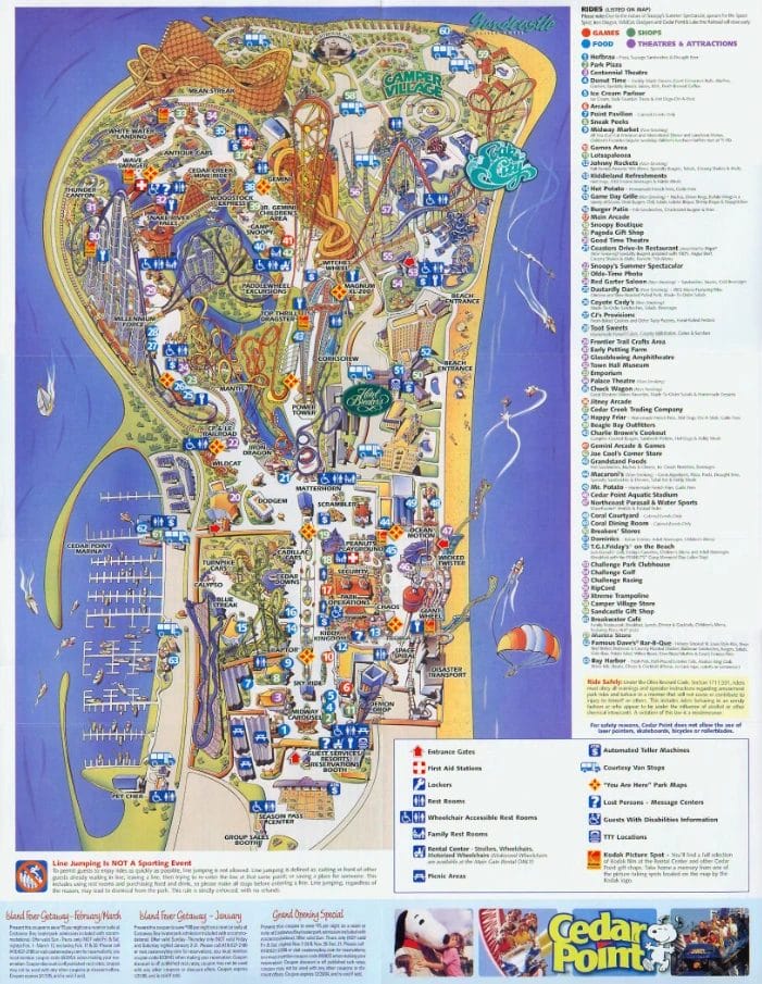 Cedar Point Map and Brochure (2024 - 1961) | ThemeParkBrochures.net