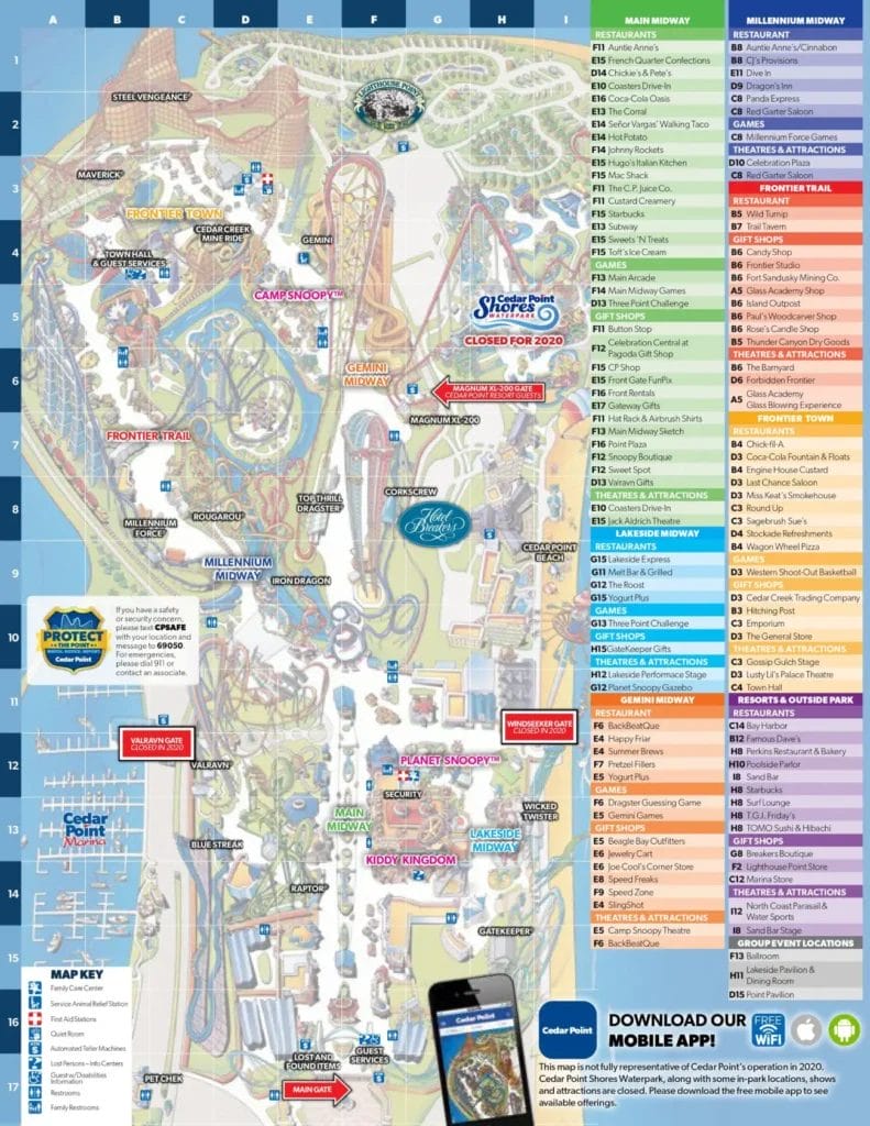 Cedar Point Map and Brochure (2024 - 1961) | ThemeParkBrochures.net