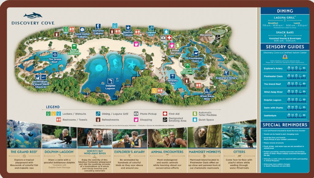 Discovery Cove Map 2024