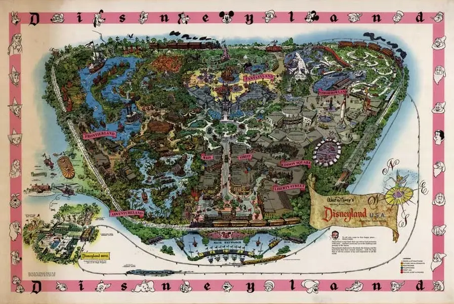 Disneyland Map 1961