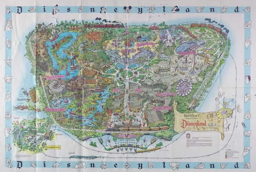 Disneyland Map 1962