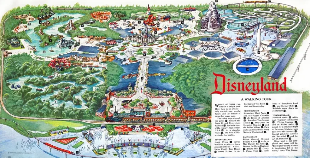 Disneyland Map 1963