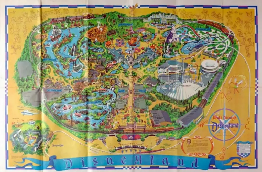 Disneyland Map 1968