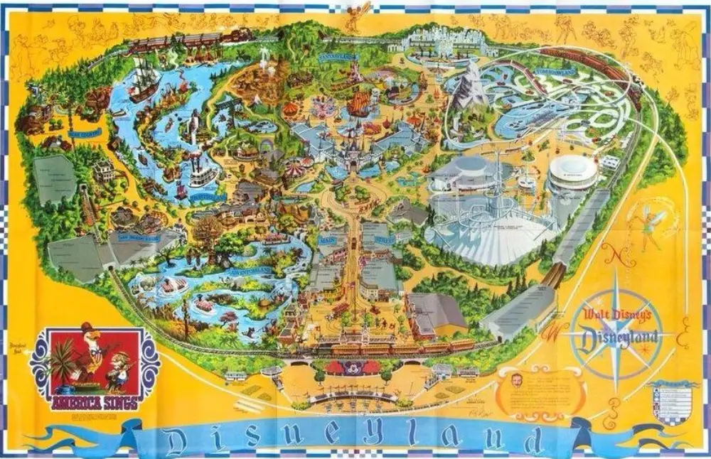 Disneyland Map 1974