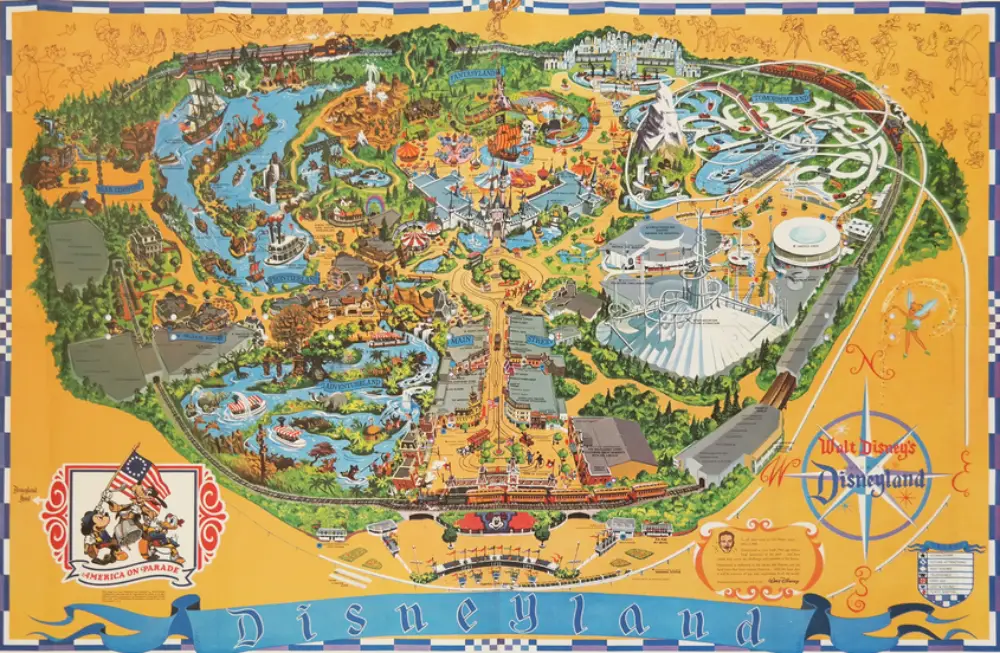 Disneyland Map 1975