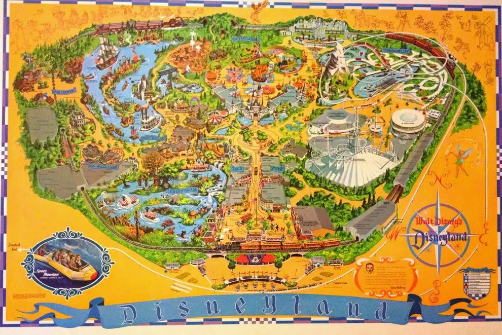 Disneyland Map 1976