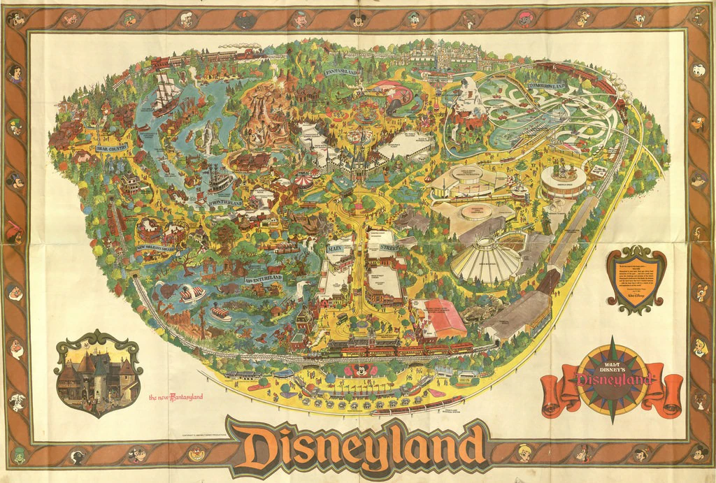 Disneyland Map 1982