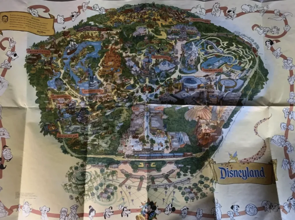 Disneyland Map 1999