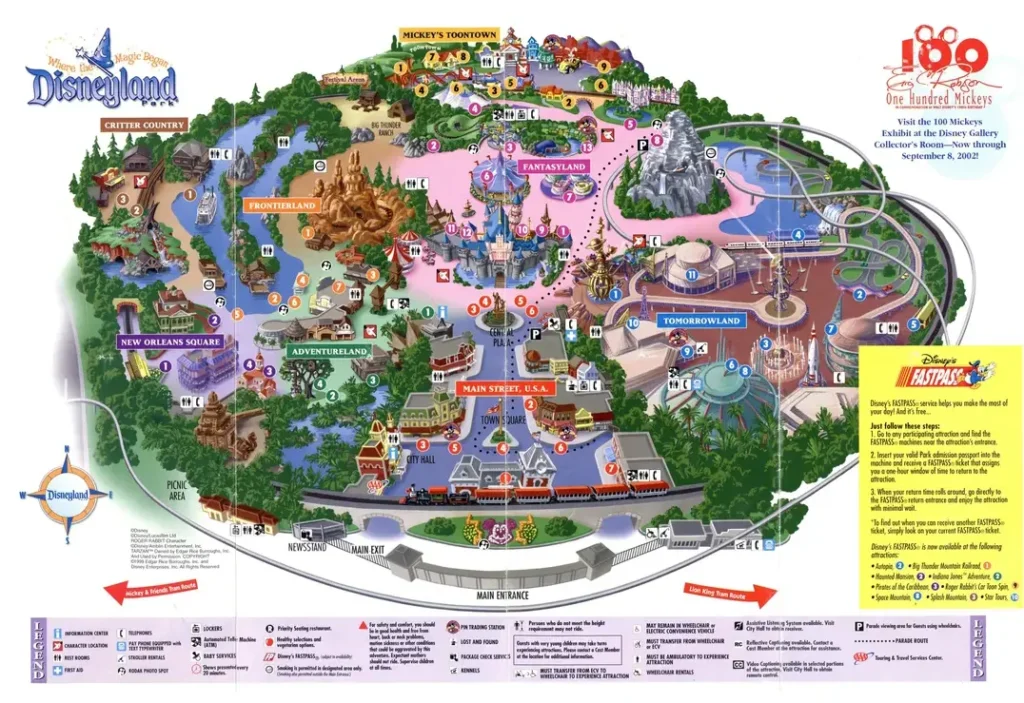 Disneyland Map 2002