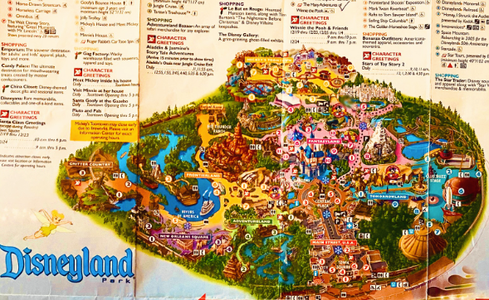 Disneyland Map 2003