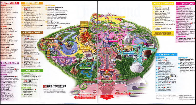 Disneyland Map 2005