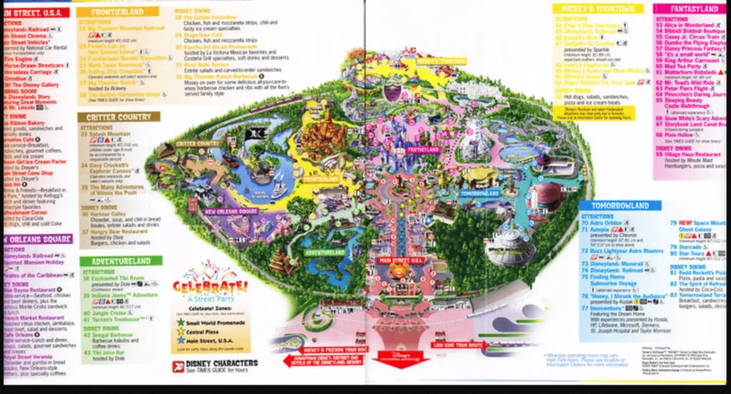 Disneyland Map 2009