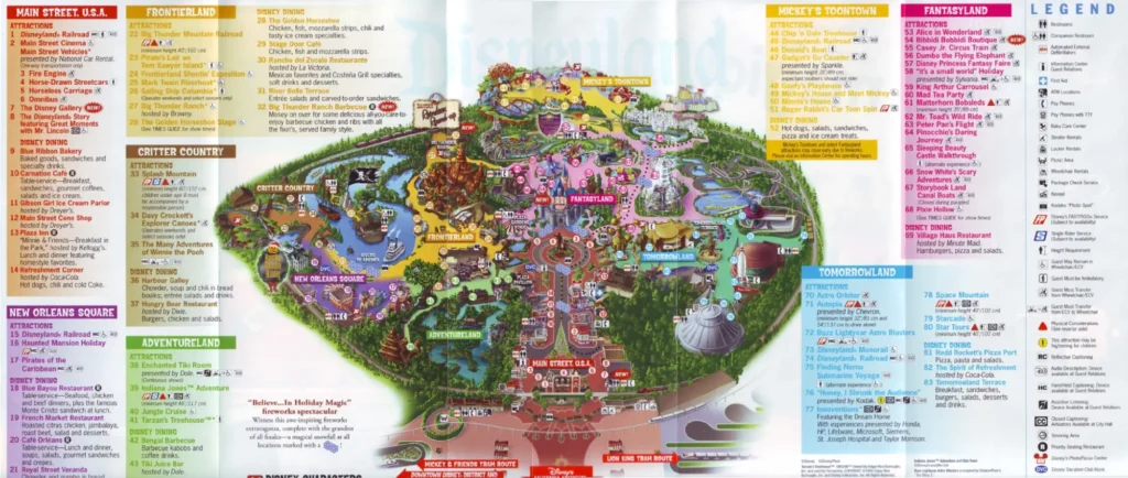 Disneyland Map 2010
