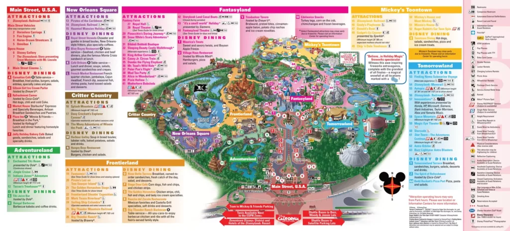 Disneyland Map 2014