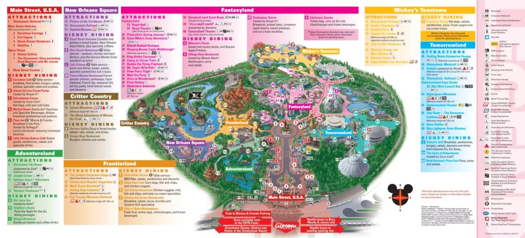 Disneyland Map 2016