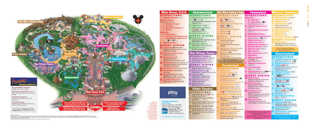Disneyland Map 2020