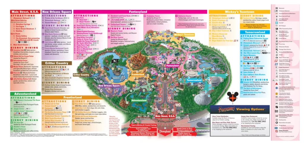 Disneyland Maps 2018