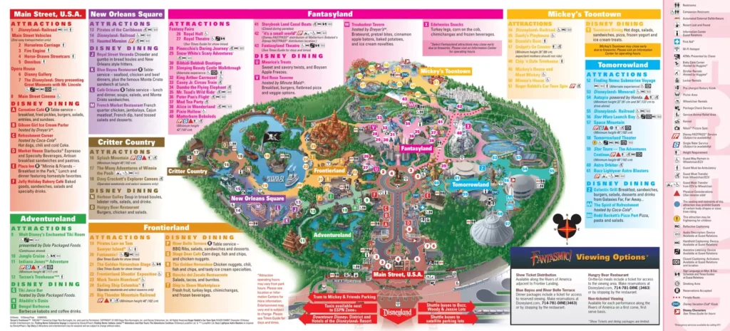 Disneyland Pixar Fest Guide Maps 2018