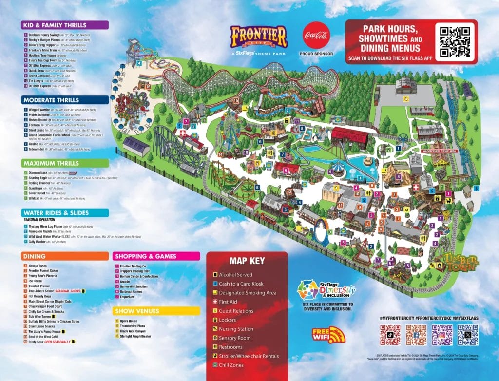 Frontier City Map 2024