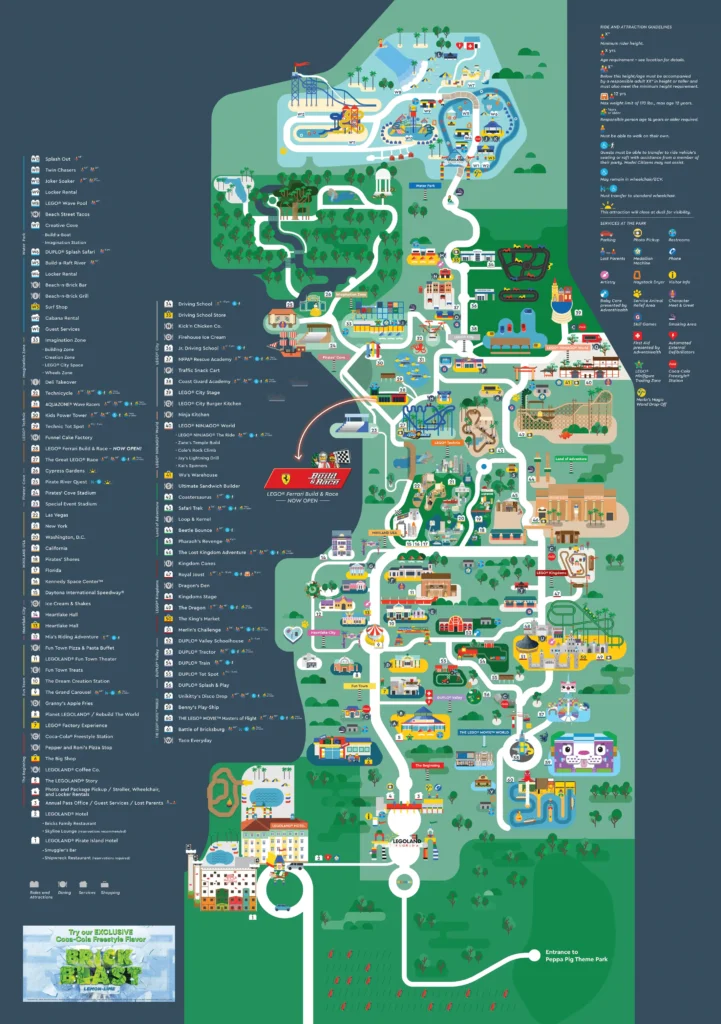 Legoland Florida Map 2024