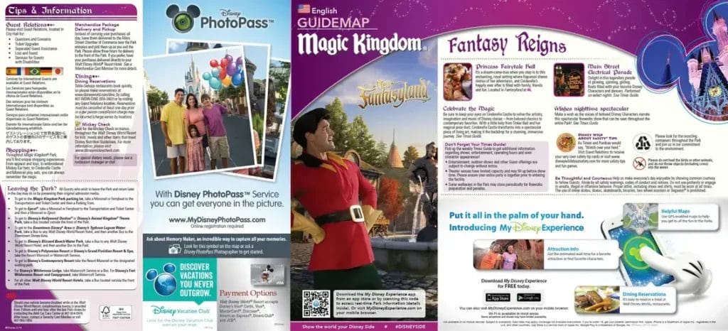 Magic Kingdom Brochure 2014