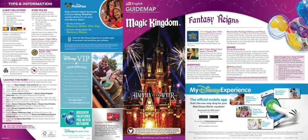 Magic Kingdom Brochure 2017