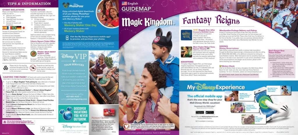 Magic Kingdom Brochure 2018
