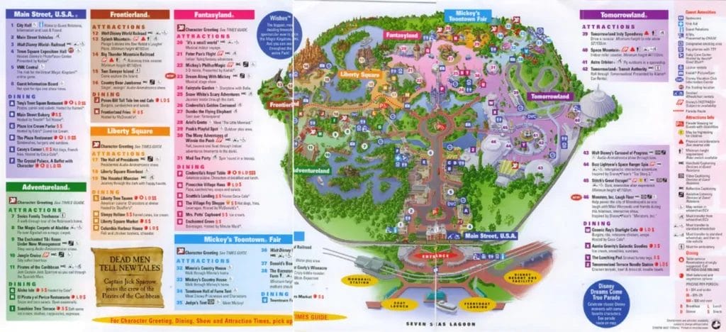 Magic Kingdom Map 200