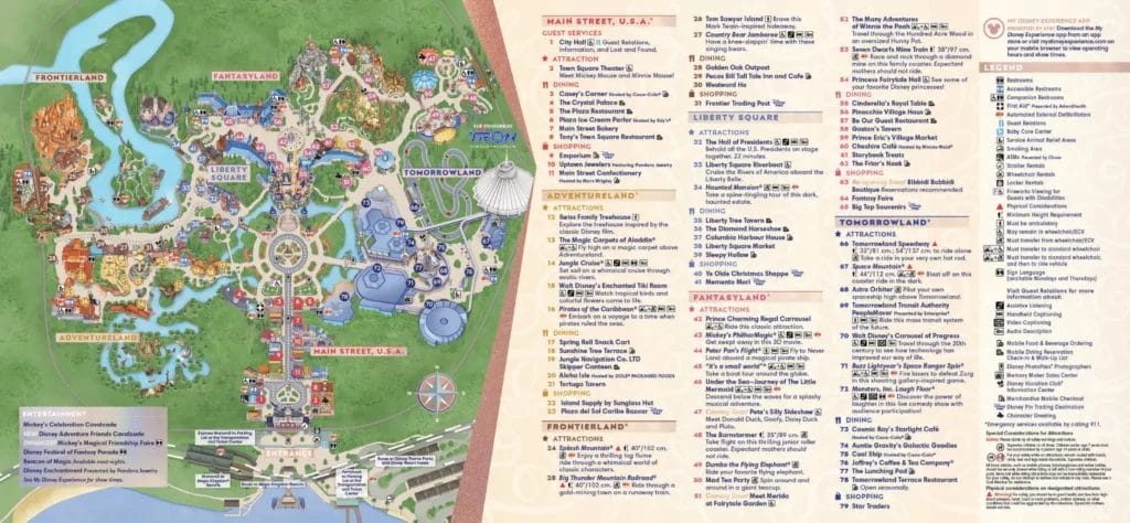 Magic Kingdom Map 2022