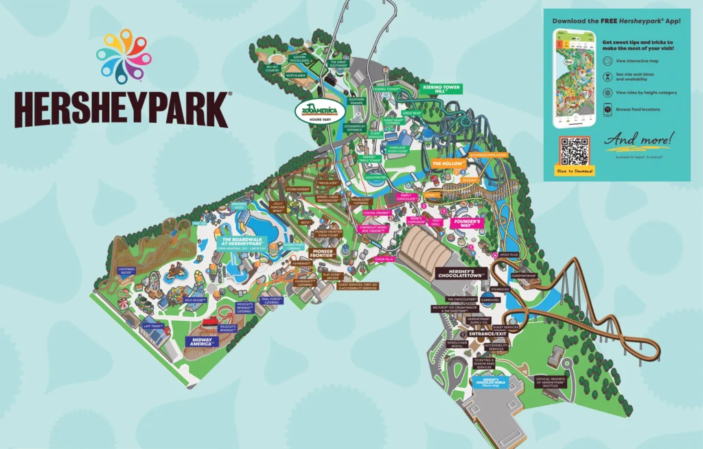 Hersheypark Map 2024