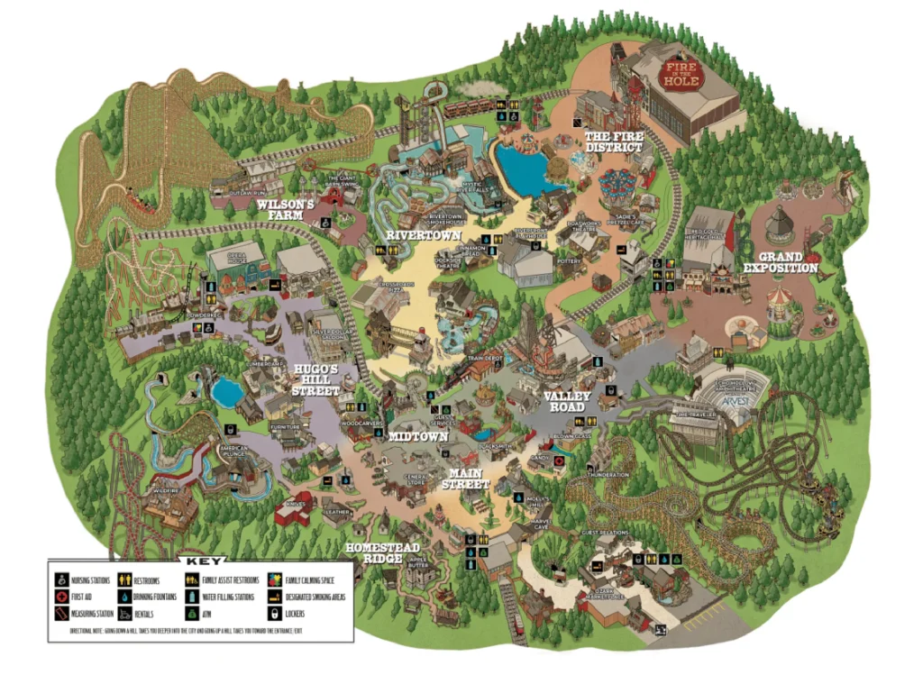 Silver Dollar City Map and Brochure (1969 2024)