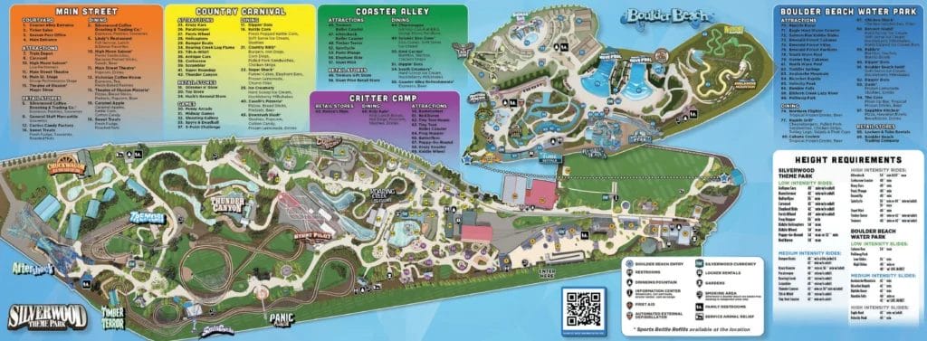 Silverwood Theme Park Map 2024