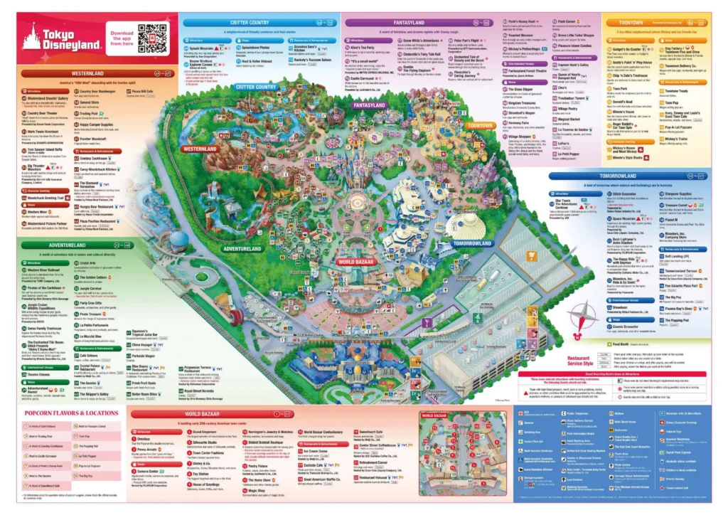 Tokyo Disneyland Map 2024