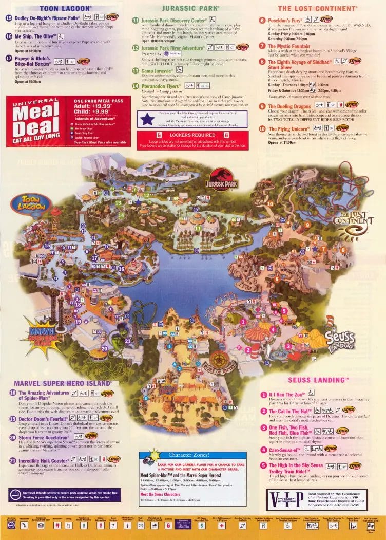 Universal Islands of Adventure - Universal Islands Of Adventure Map 2008.webp