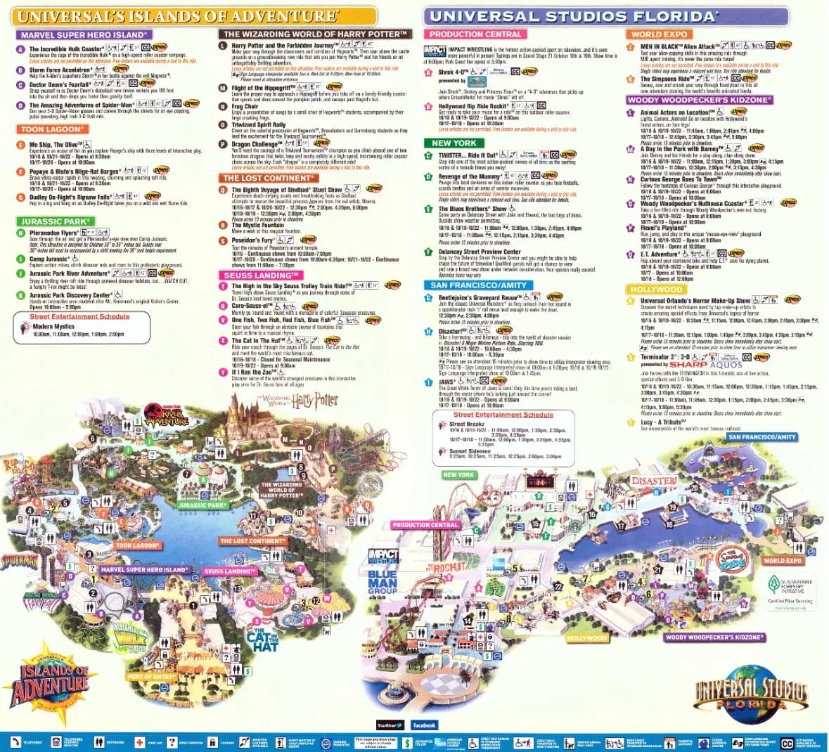 Universal Islands of Adventure - Universal Islands Of Adventure Map 2011.webp