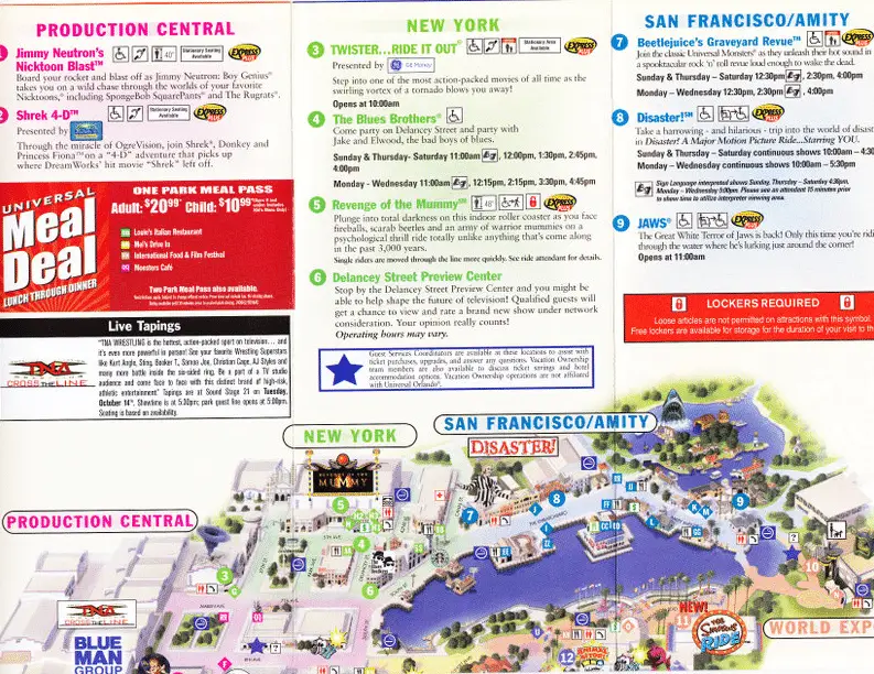 Universal Studios Florida Map 2008