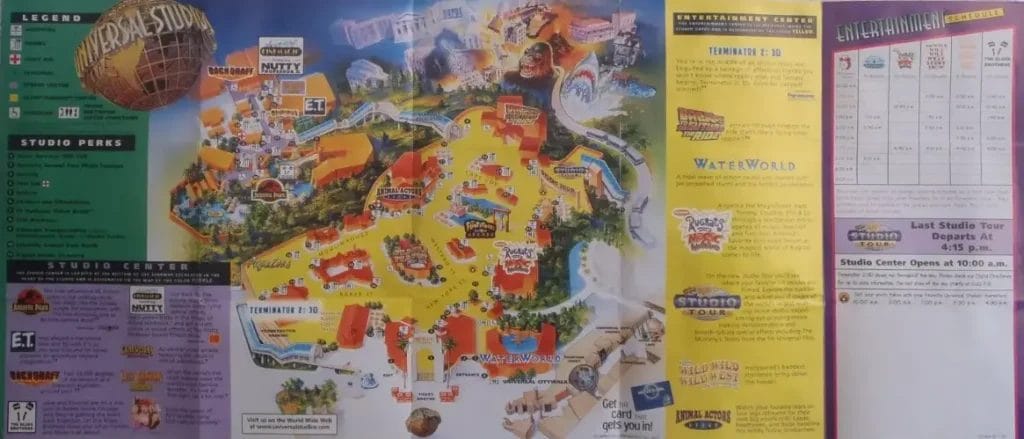 Universal Studios Hollywood Map and Brochure (2024 - 1964 ...