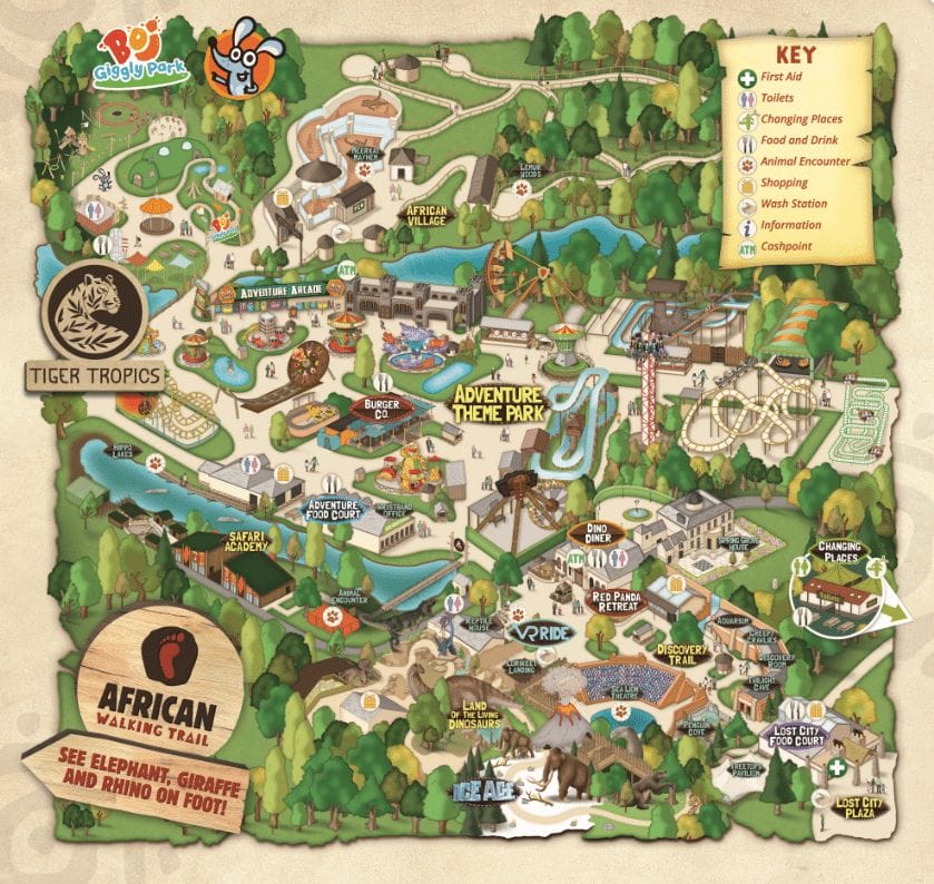West Midland Safari Park Map and - West Midland Safari Park
