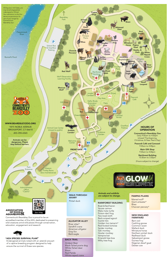 Beardsley Zoo Map (2023)